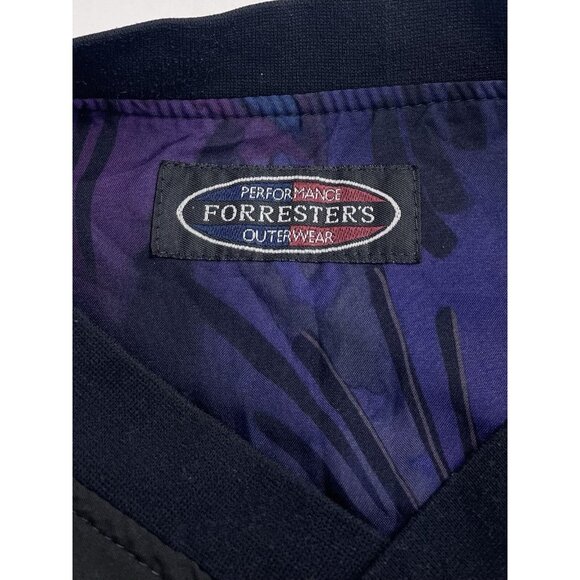 VTG 90s FORRESTER'S Womens SMALL Purple Print Reversible Pullover WINDBREAKER - Picture 8 of 8
